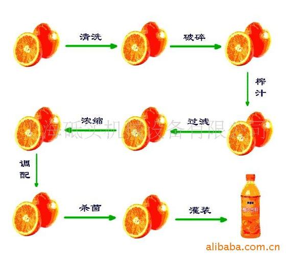 供应橙汁生产线 小型果汁生产线,果汁饮料生产线